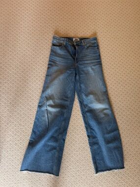 PAIGE Wide Leg Blue Jeans
